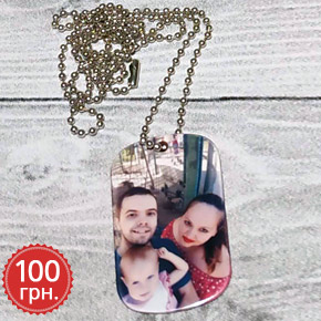 Маталлический жетон с фото