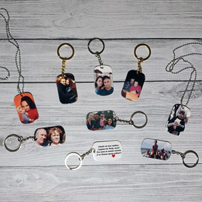 Брелки и жетоны с фотографиями