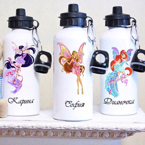 Именные фляги для девочек
