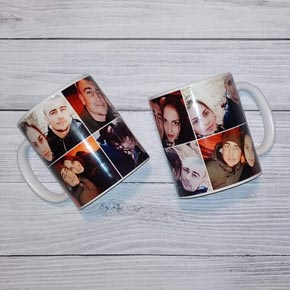 Чашка с фотоколлажем